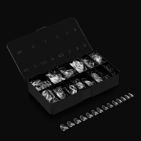 APRÉS Gel-X Almond Nail Tips Box side view with packaging details