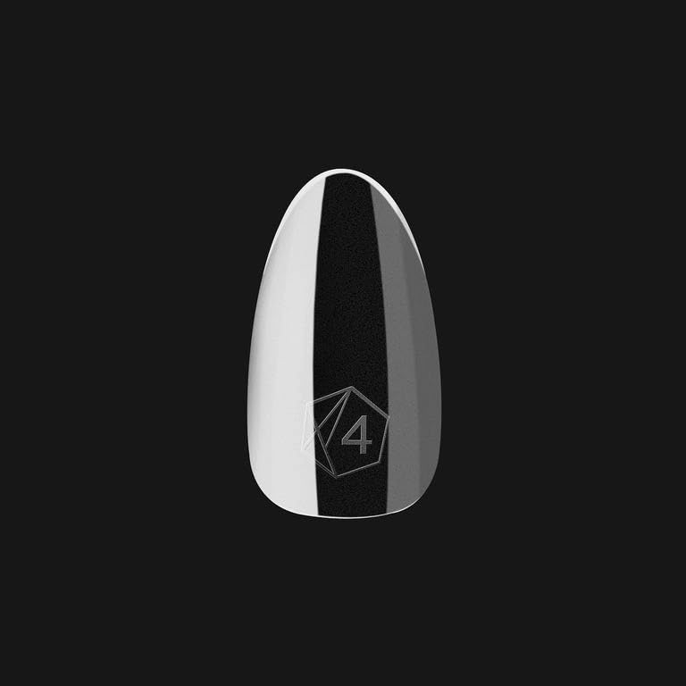 APRÉS Gel-X Almond Nail Tips with a sample nail design
