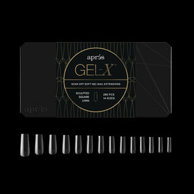 APRÉS Gel-X® Square Nail Tips box front view with 280 tips