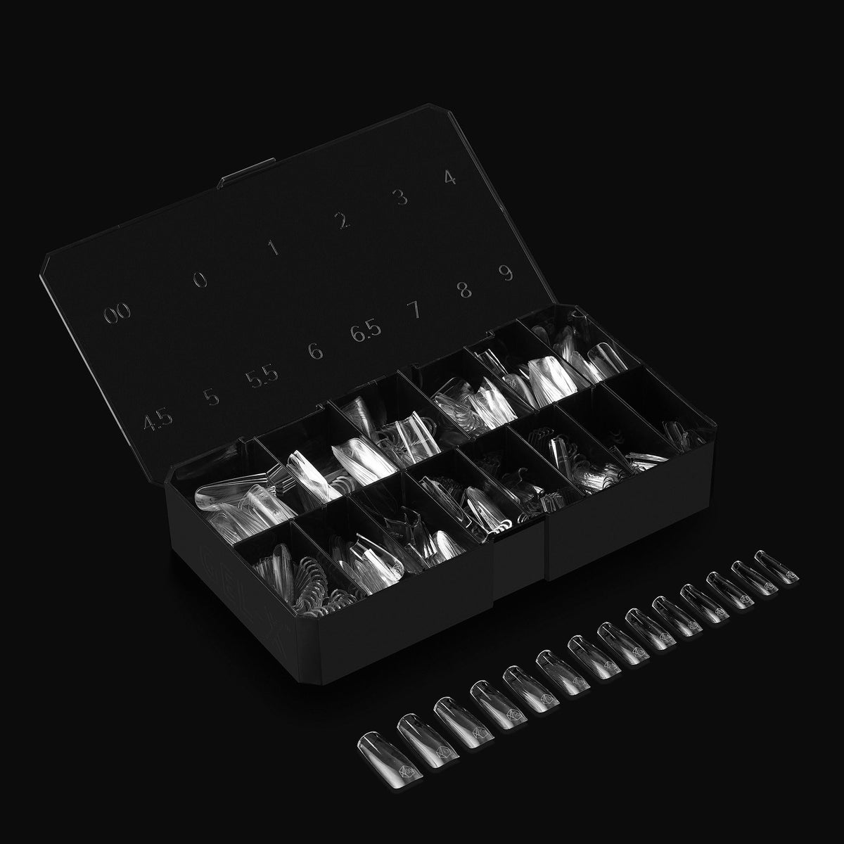 APRÉS Gel-X® Square Nail Tips in natural finish