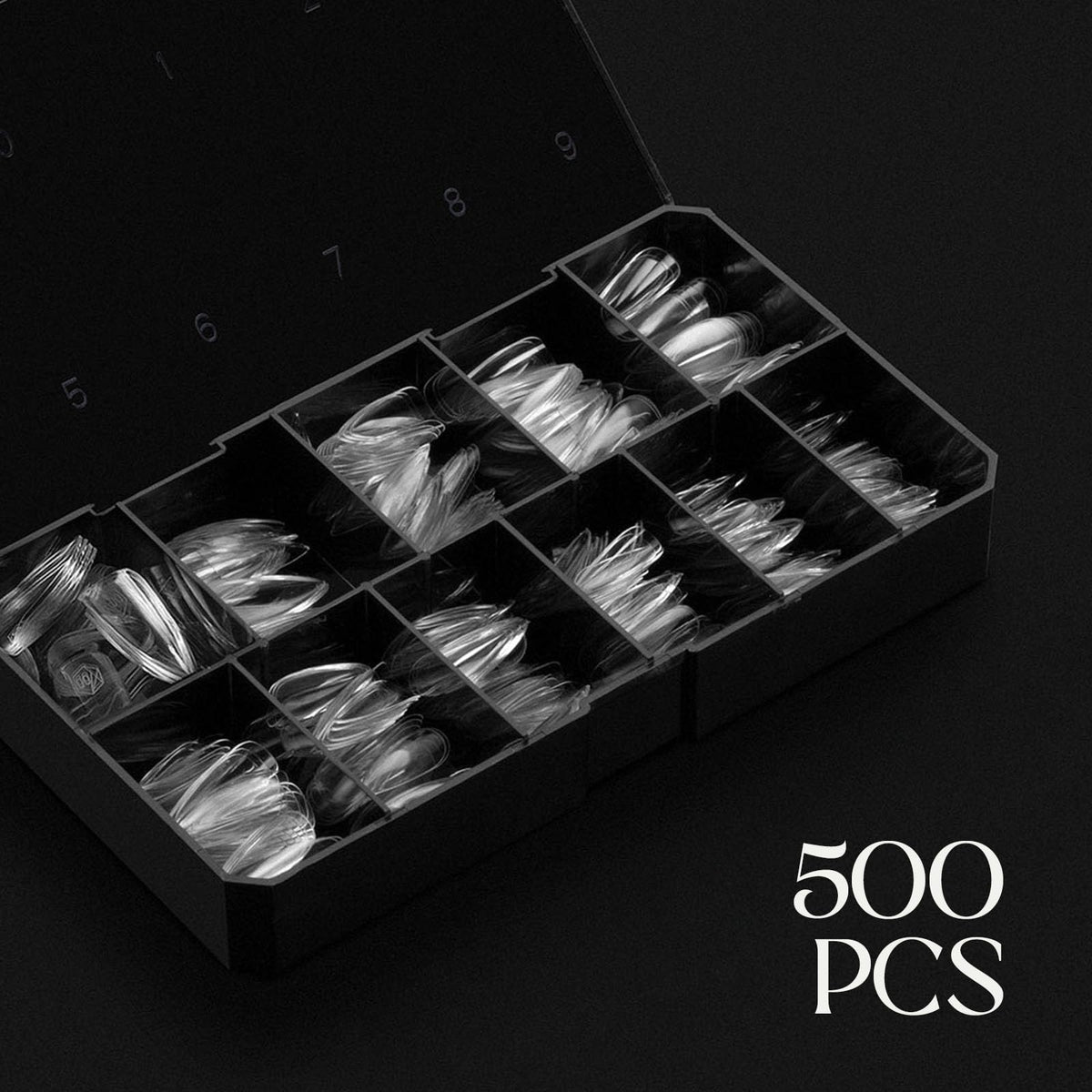 APRÉS Gel-X tips in a neatly organized box layout
