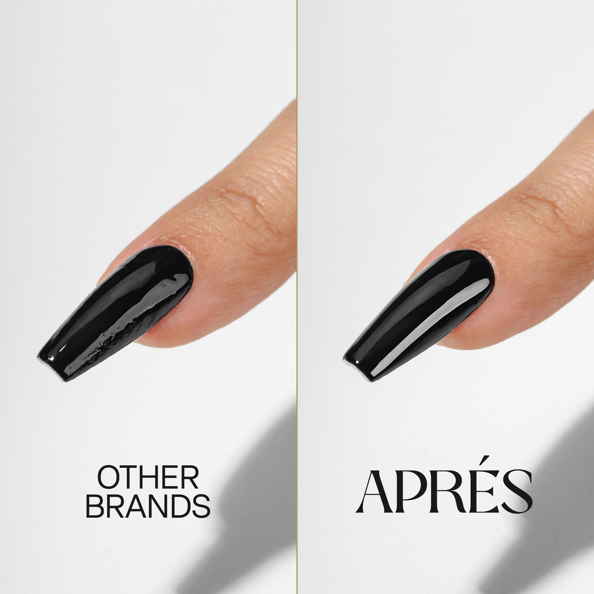 APRÉS Non-Wipe Glossy Top Gelcoat 15ml application on nails