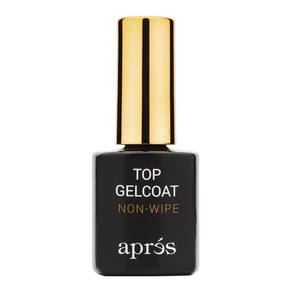 APRÉS Non-Wipe Glossy Top Gelcoat 15ml bottle front view