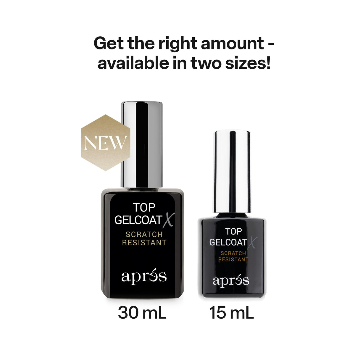 APRÉS Top Gelcoat X on various nail designs