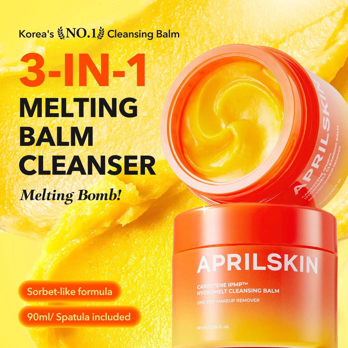 APRILSKIN Carrotene IPMP Cleansing Balm texture close-up