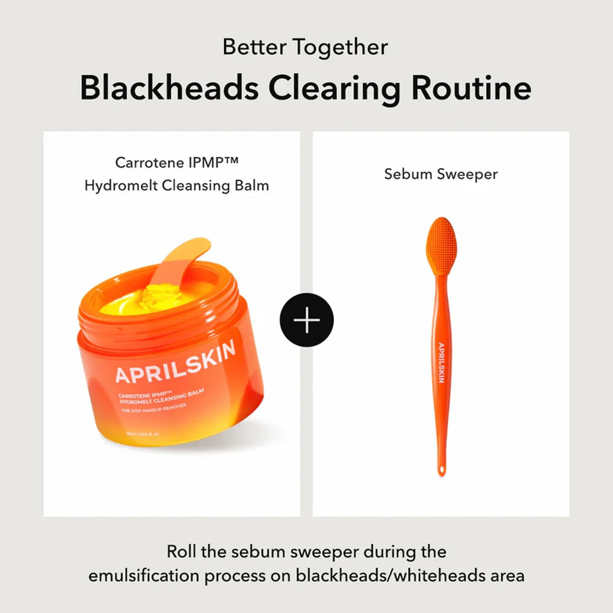 APRILSKIN silicone brush on a bathroom counter