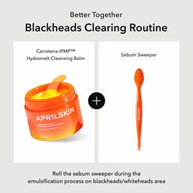 APRILSKIN silicone brush on a bathroom counter