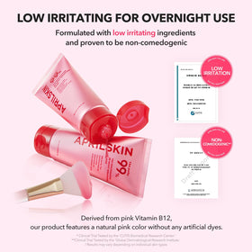APRILSKIN TXA Niacinamide Overnight Wrapping Mask in use at night