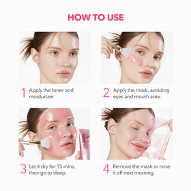 APRILSKIN TXA Niacinamide Overnight Wrapping Mask on a bathroom counter