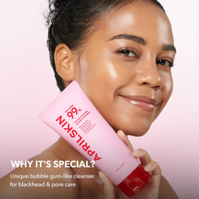 APRILSKIN TXA Niacinamide Pink Bubble Gum Deep Cleanser packaging