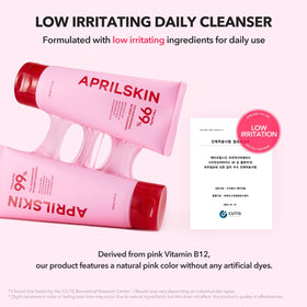 APRILSKIN TXA Niacinamide Pink Bubble Gum Deep Cleanser with bubbles