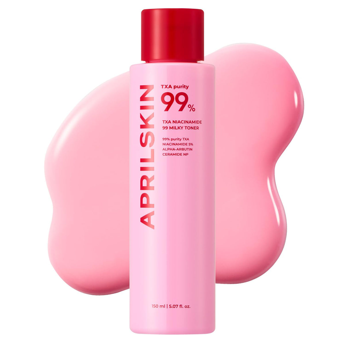 APRILSKIN TXA Niacinamide Pink Milky Toner front view