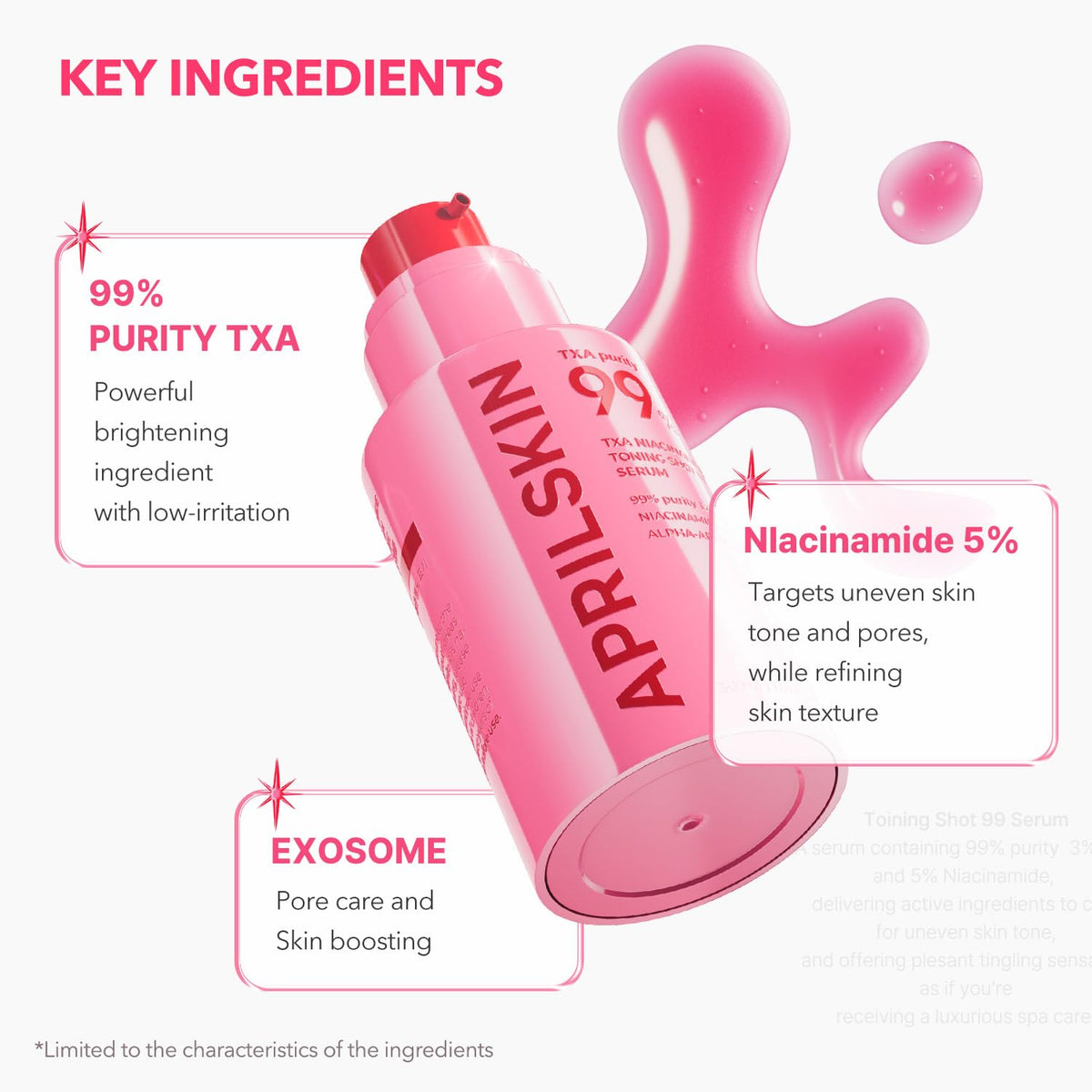APRILSKIN TXA Niacinamide Toning Shot Serum packaging