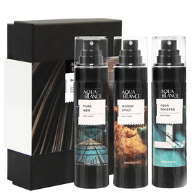 AQUA BLANCE Body Spray for Men, 3-Pack front view