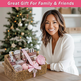 Aqua Elegante Bath Salts container in the gift basket
