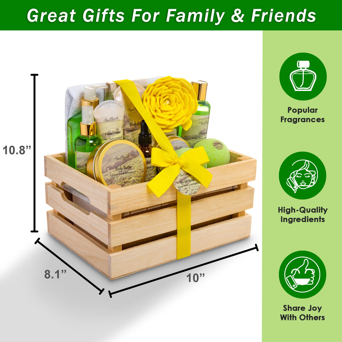 Aqua Elegante Spa Gift Set arranged beautifully for gifting