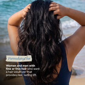 Aquage Uplifting Foam Hair Mousse application on hair