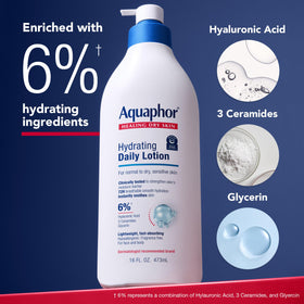Aquaphor Daily Hydrating Lotion texture close-up
