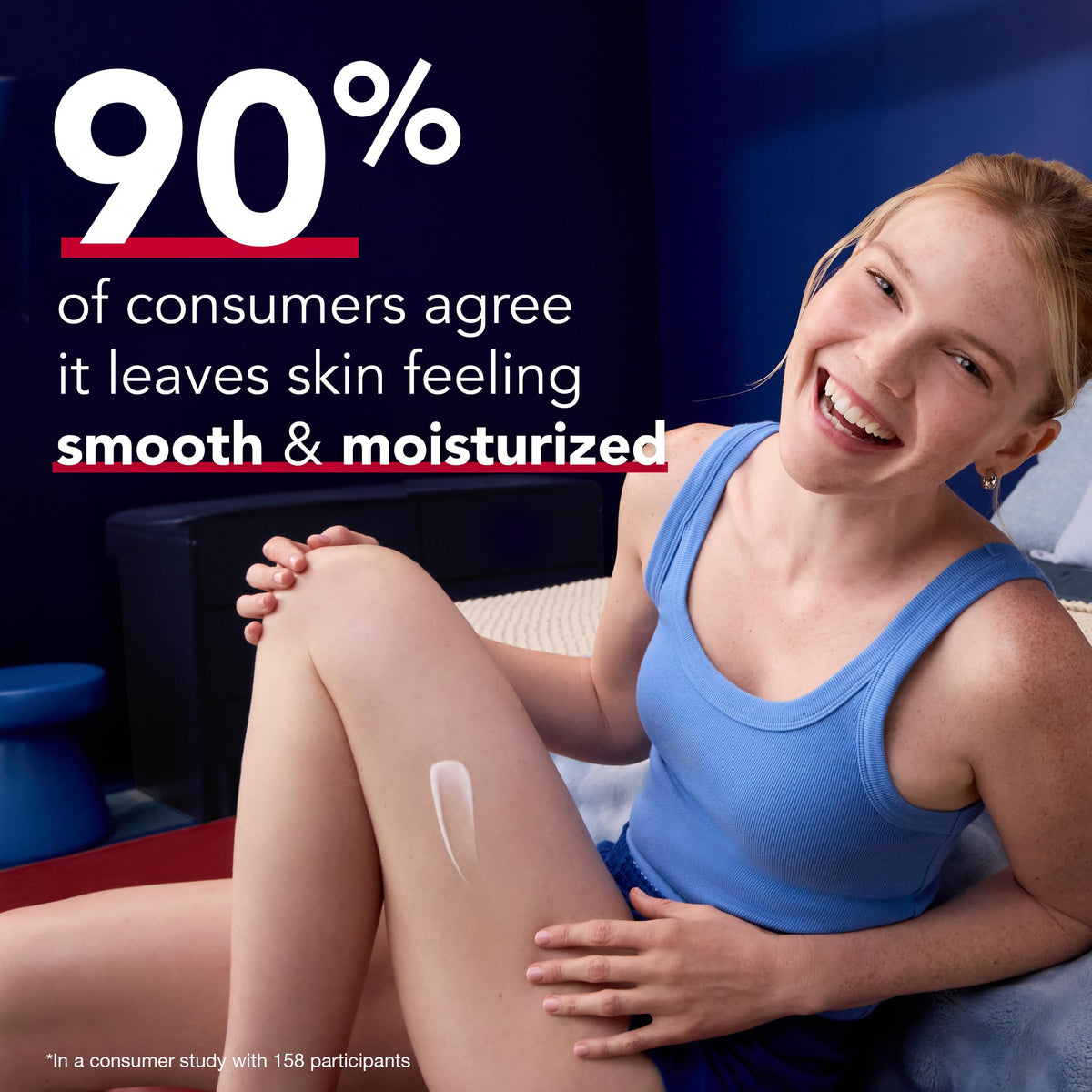 Aquaphor lotion being applied to skin