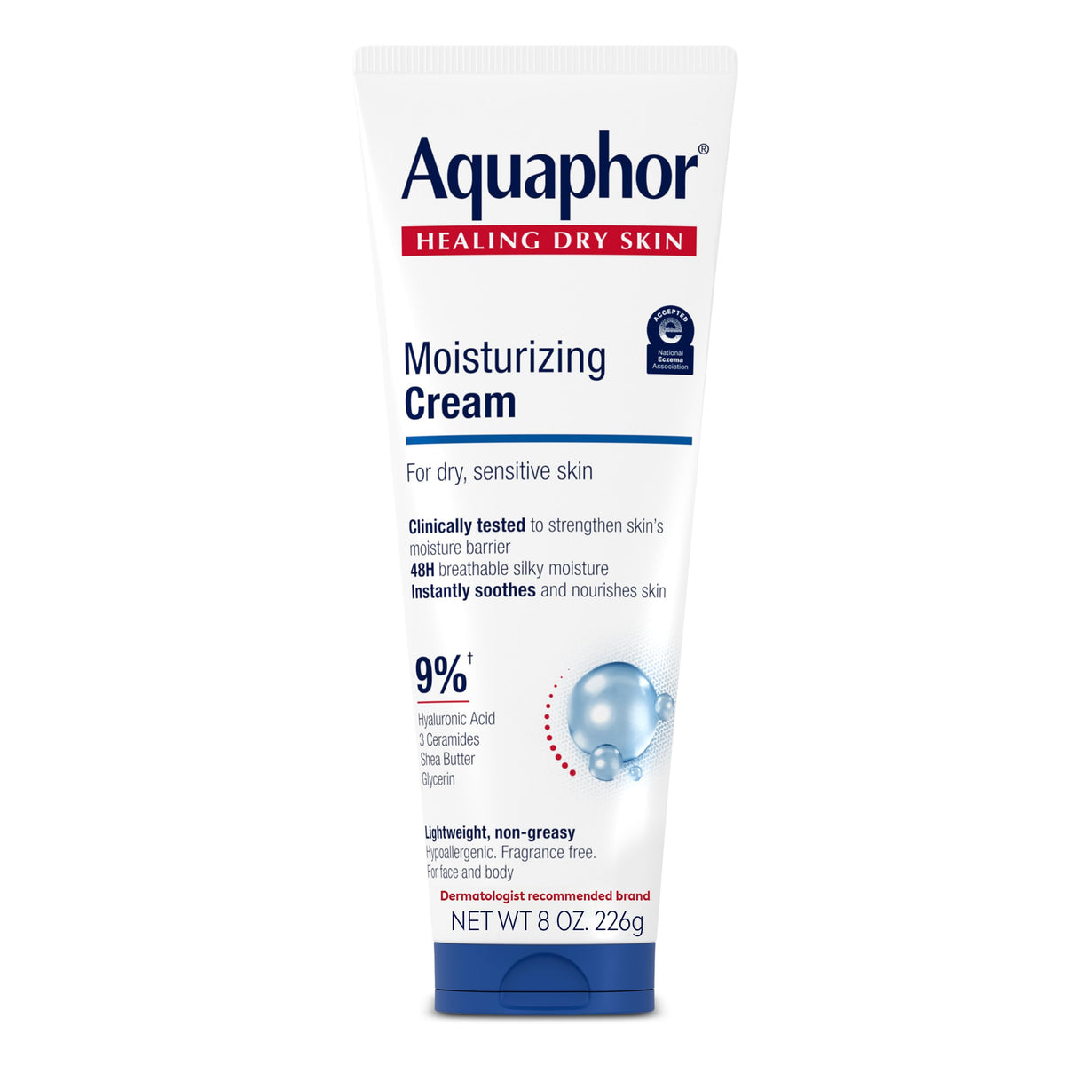 Aquaphor Moisturizing Cream 8 OZ front view