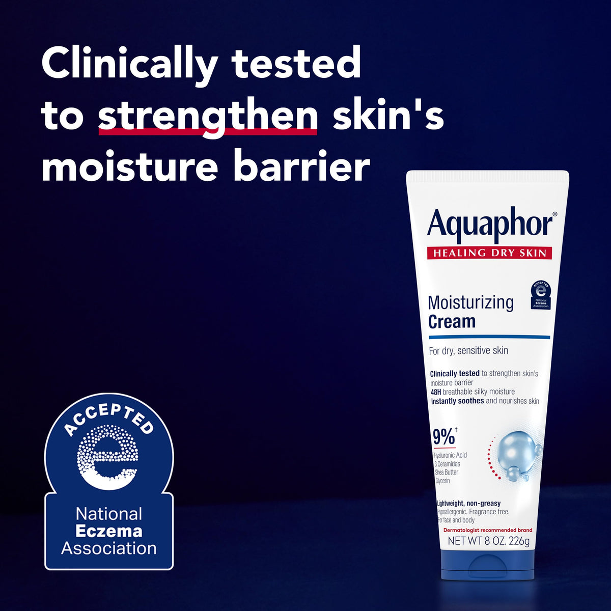 Aquaphor Moisturizing Cream texture close-up