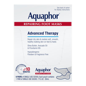 Aquaphor Repairing Foot Masks packaging front view