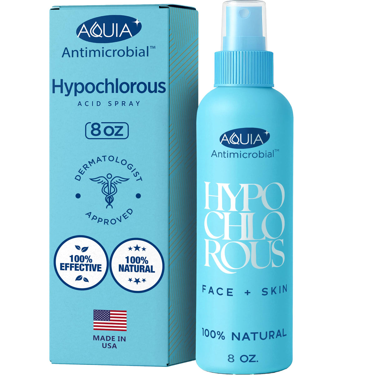 Aquia Hypochlorous Acid Spray 8oz front view