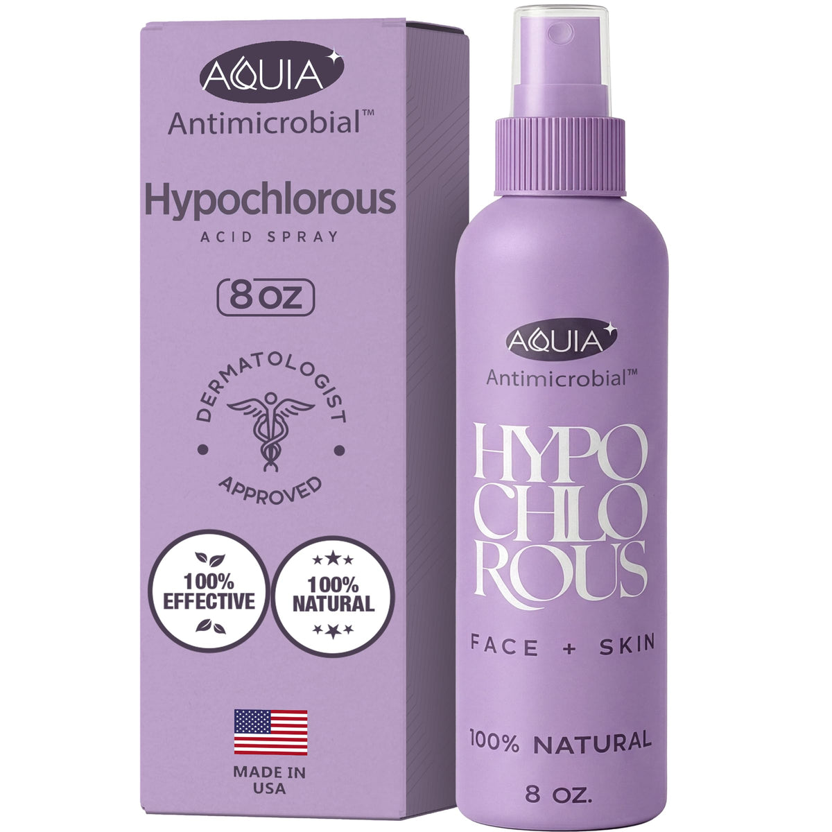 Aquia Hypochlorous Acid Spray 8oz front view