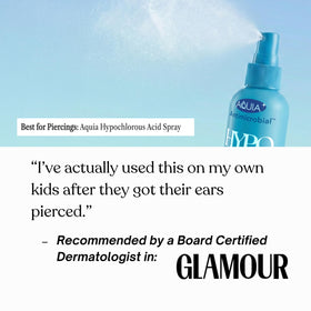 Aquia Hypochlorous Acid Spray 8oz with skincare products