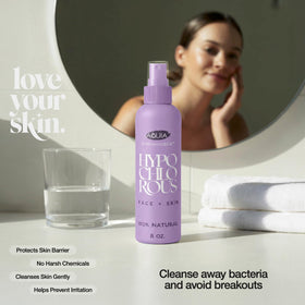 Aquia Hypochlorous Acid Spray in use on skin