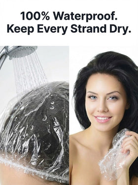 Aquior shower cap in a travel bag for convenience