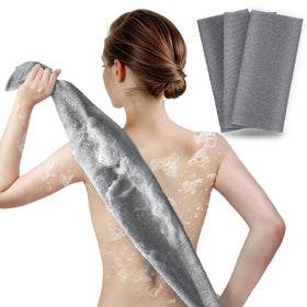 ARCH&M Exfoliating Shower Towel 35-Inch front view