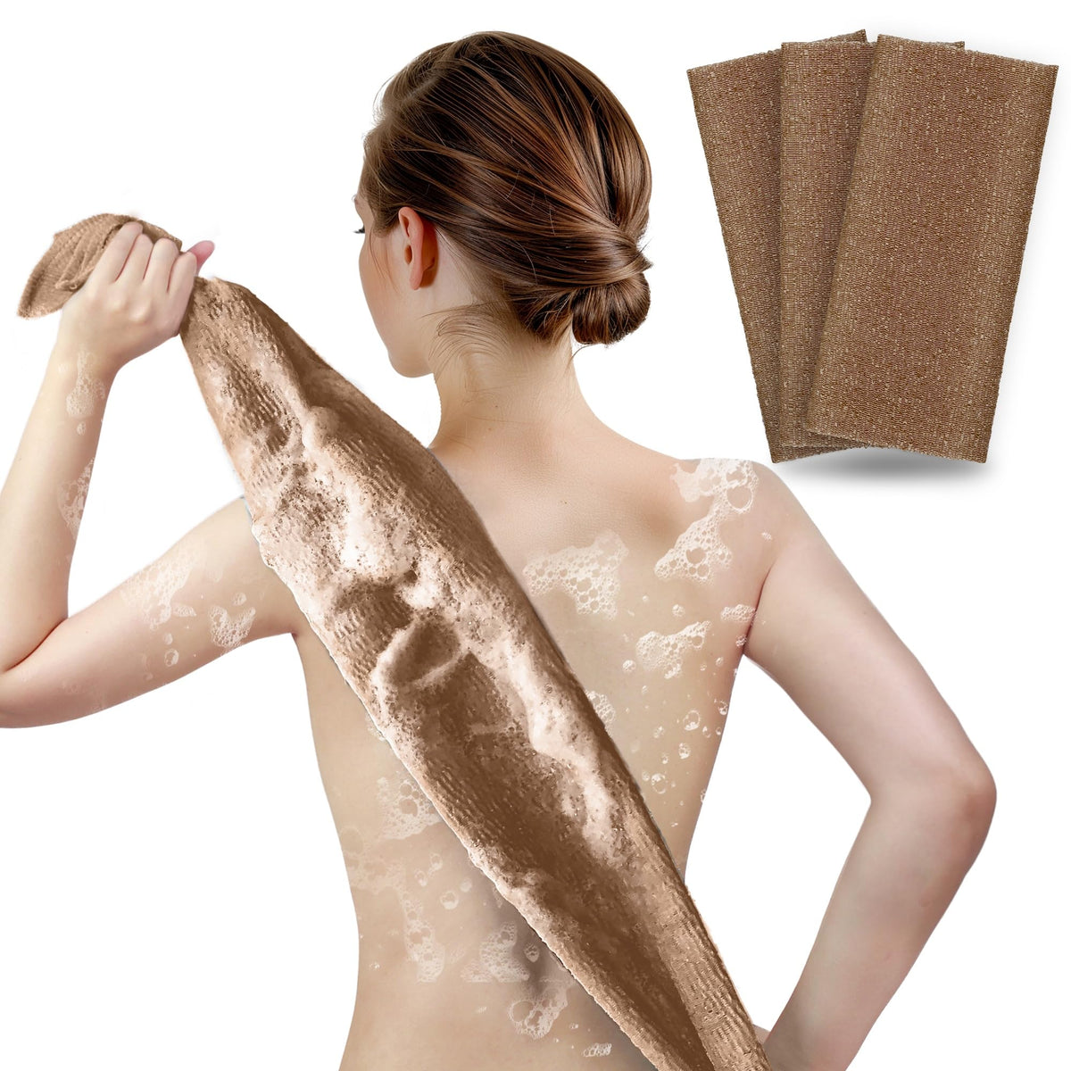 ARCH&M Exfoliating Washcloth 35-inch front view