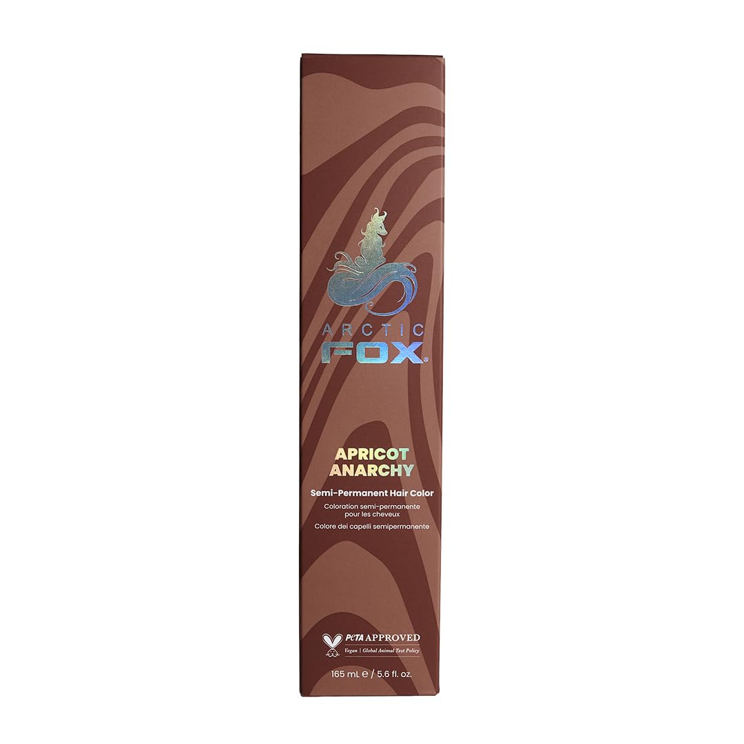 ARCTIC FOX Apricot Anarchy hair dye front view with vibrant orange shade