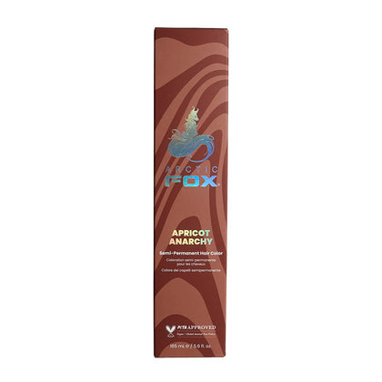 ARCTIC FOX Apricot Anarchy hair dye front view with vibrant orange shade