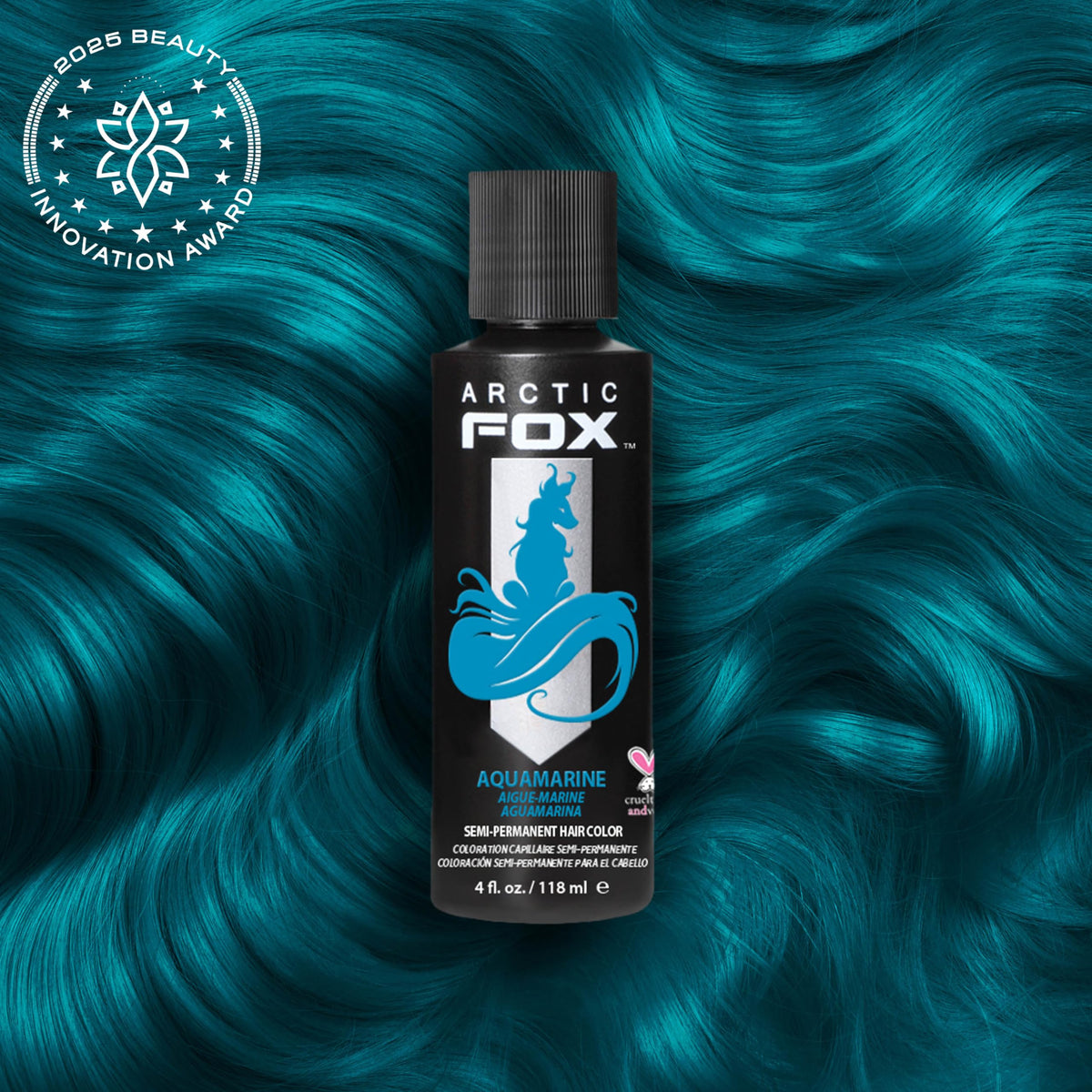 ARCTIC FOX Aquamarine hair dye cream texture close-up