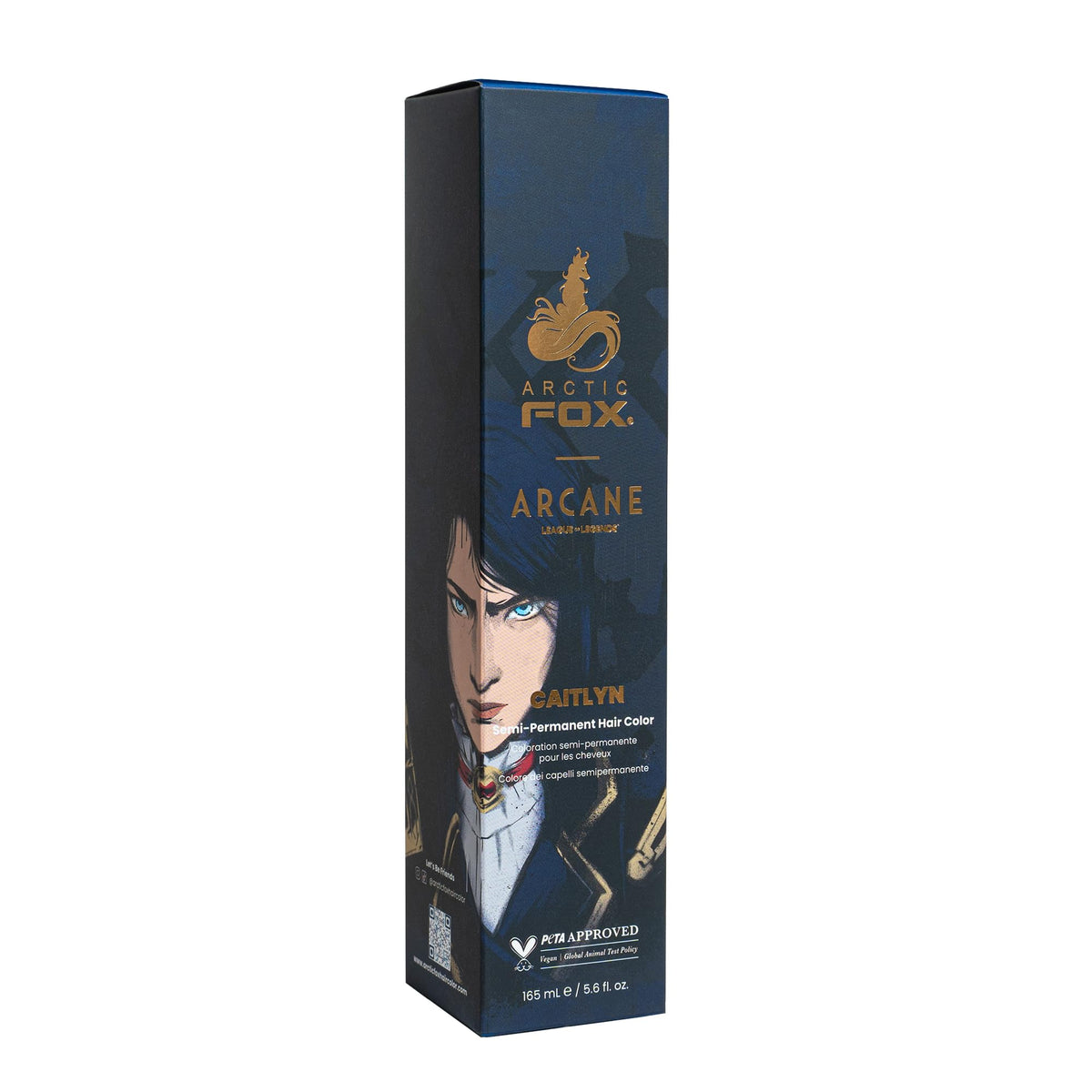 ARCTIC FOX Arcane Semi Permanent Hair Dye Caitlyn blue packaging front view