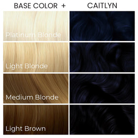 ARCTIC FOX Arcane Semi Permanent Hair Dye Caitlyn blue with hair care products