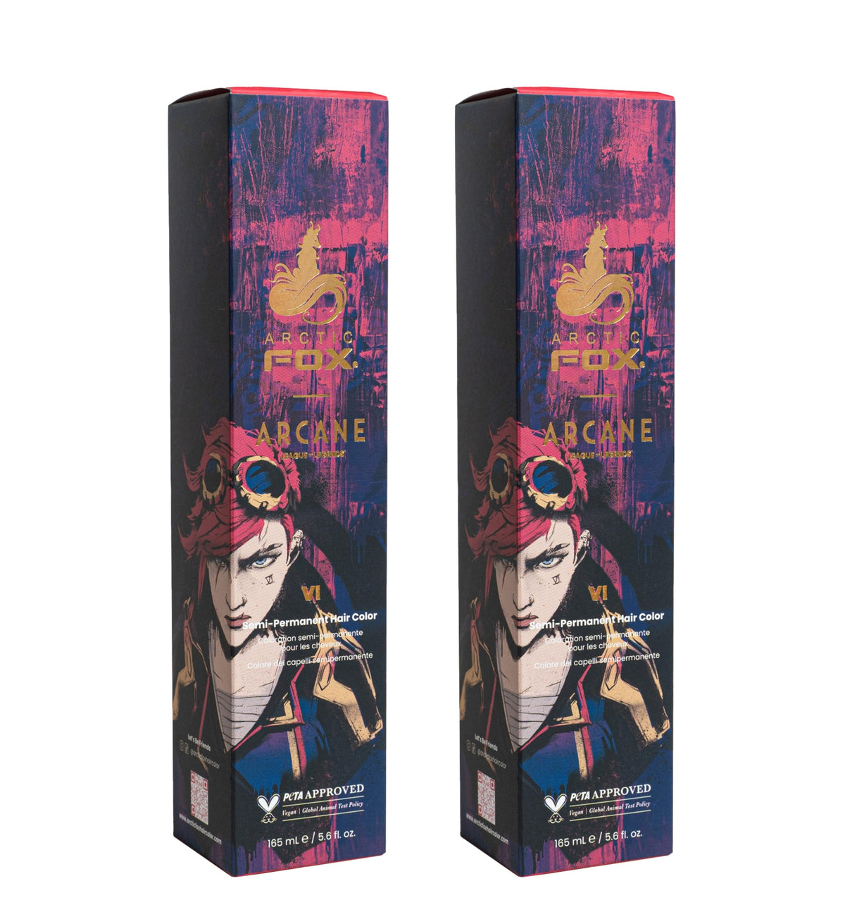 ARCTIC FOX Arcane VI Semi Permanent Hair Dye hot pink front view