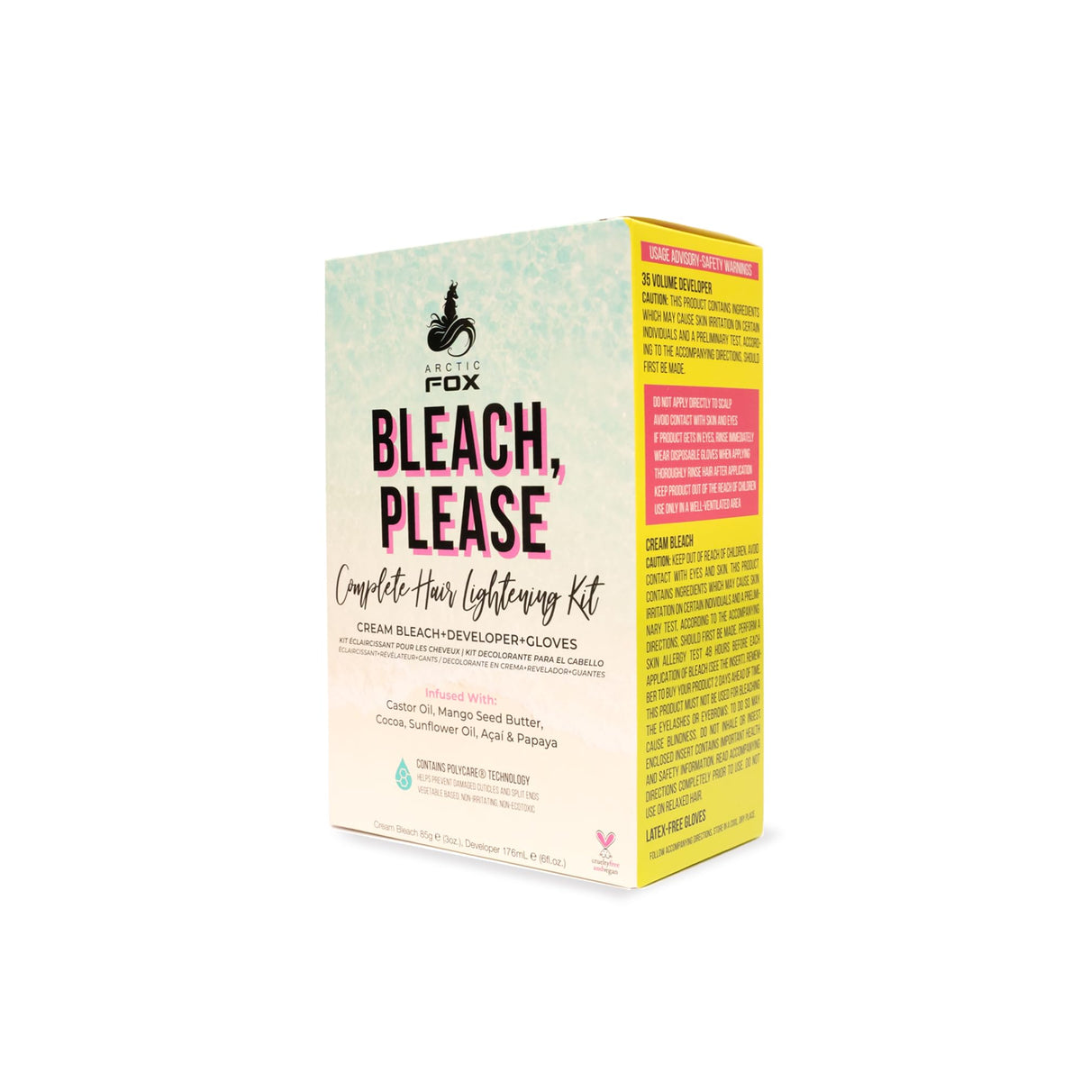 ARCTIC FOX Bleach Please Hair Bleach Kit front view with packaging