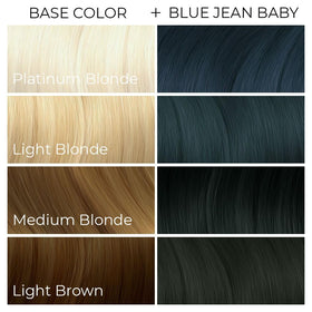 ARCTIC FOX Blue Jean Baby semi-permanent dye results on hair