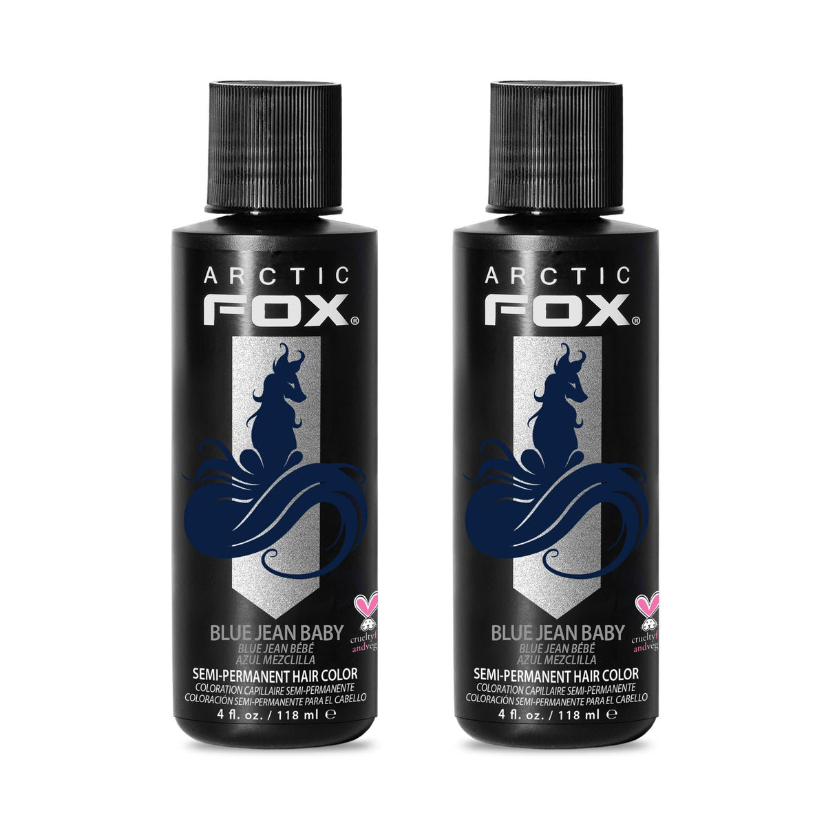 ARCTIC FOX Blue Jean Baby semi-permanent hair dye front view