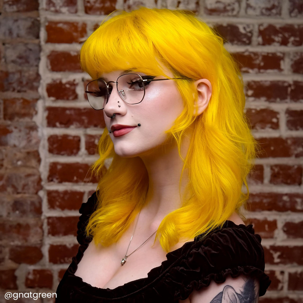 ARCTIC FOX Cosmic Sunshine dye application on pre-lightened hair
