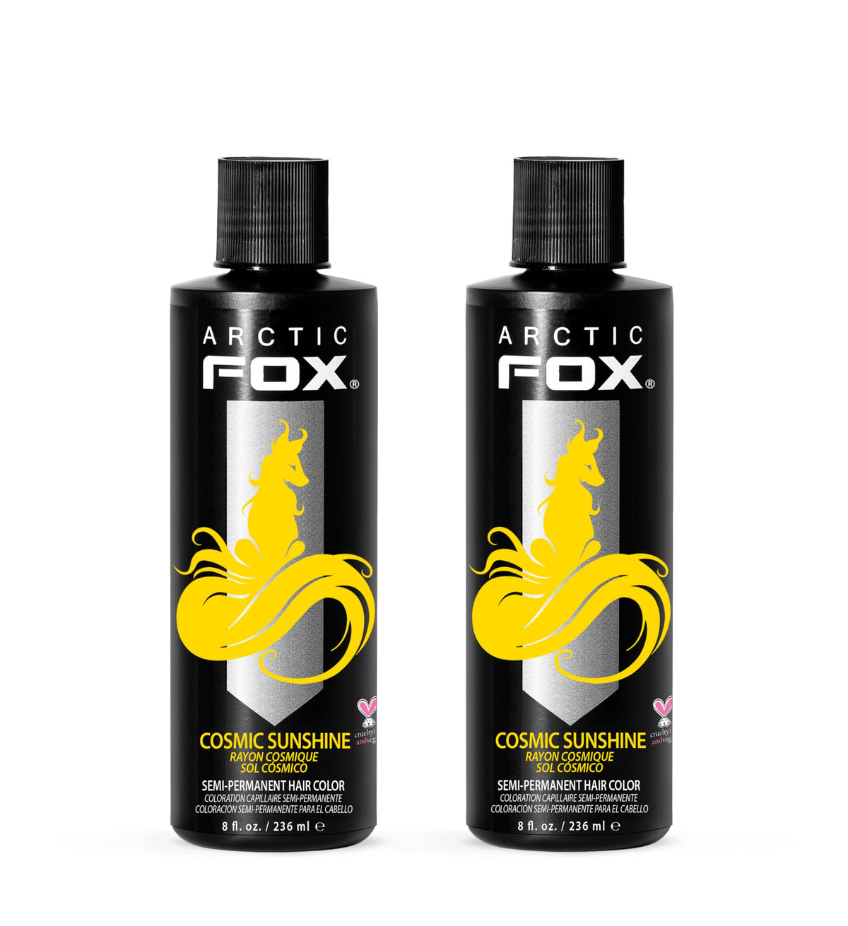 ARCTIC FOX Cosmic Sunshine semi-permanent hair dye front view 8 oz