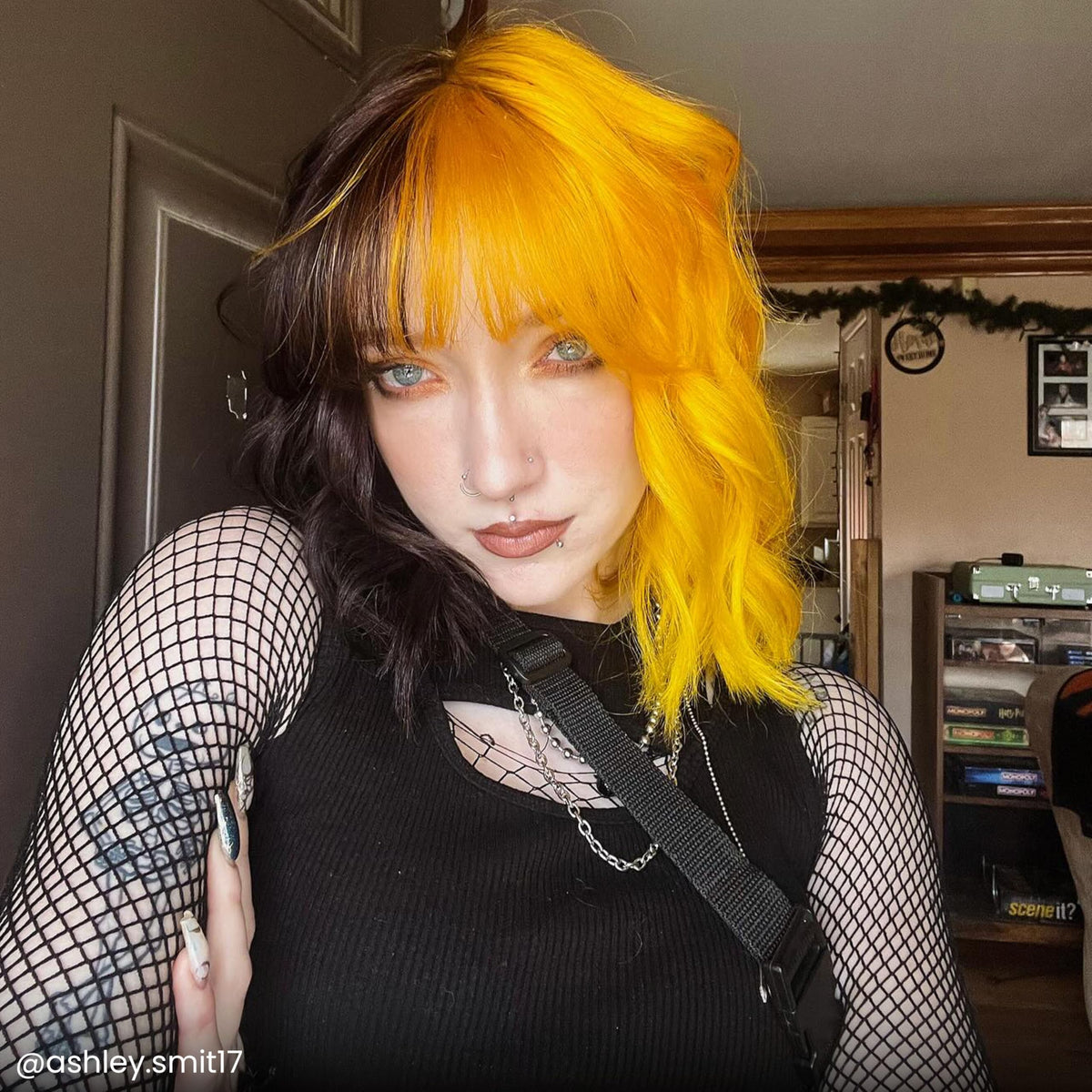 ARCTIC FOX Cosmic Sunshine vibrant yellow hair colour result