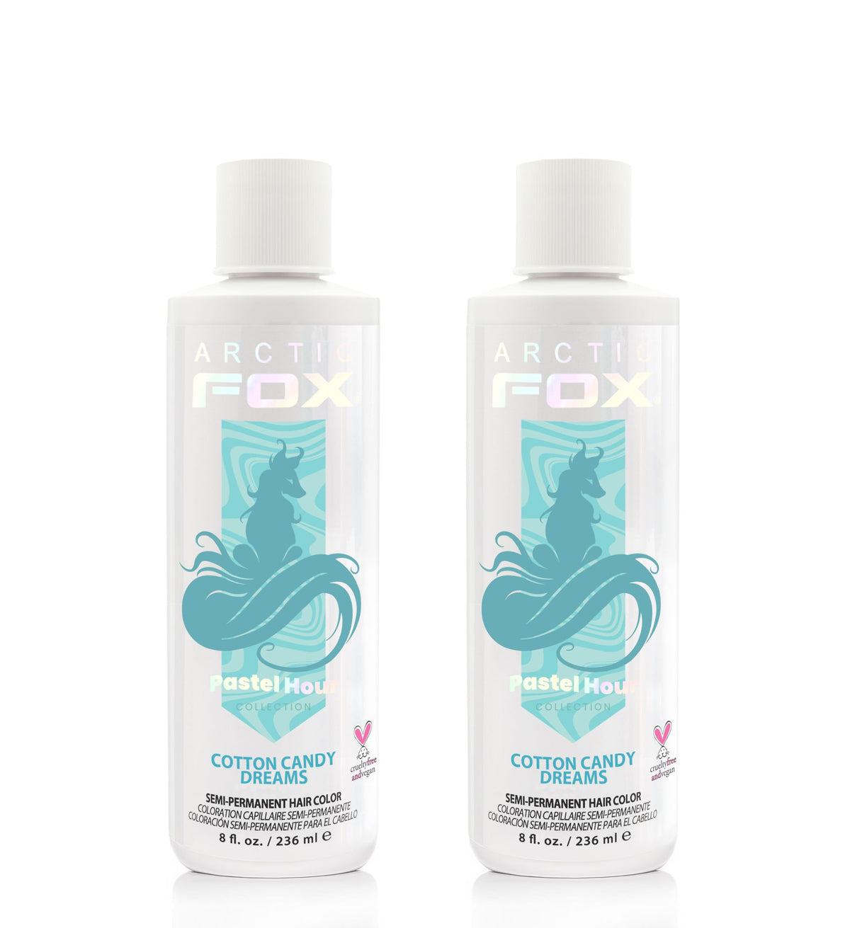 ARCTIC FOX Cotton Candy Dreams hair dye 2 x 8 oz front view