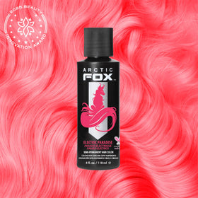 ARCTIC FOX Electric Paradise hair dye 4 oz bottle back view
