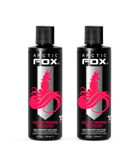 ARCTIC FOX Electric Paradise UV Hair Dye front view 8 oz bottles