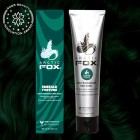ARCTIC FOX Emerald Fortune hair dye packaging