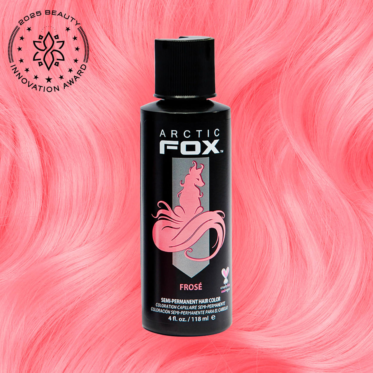 ARCTIC FOX Frosé hair dye packaging with pastel pink colour